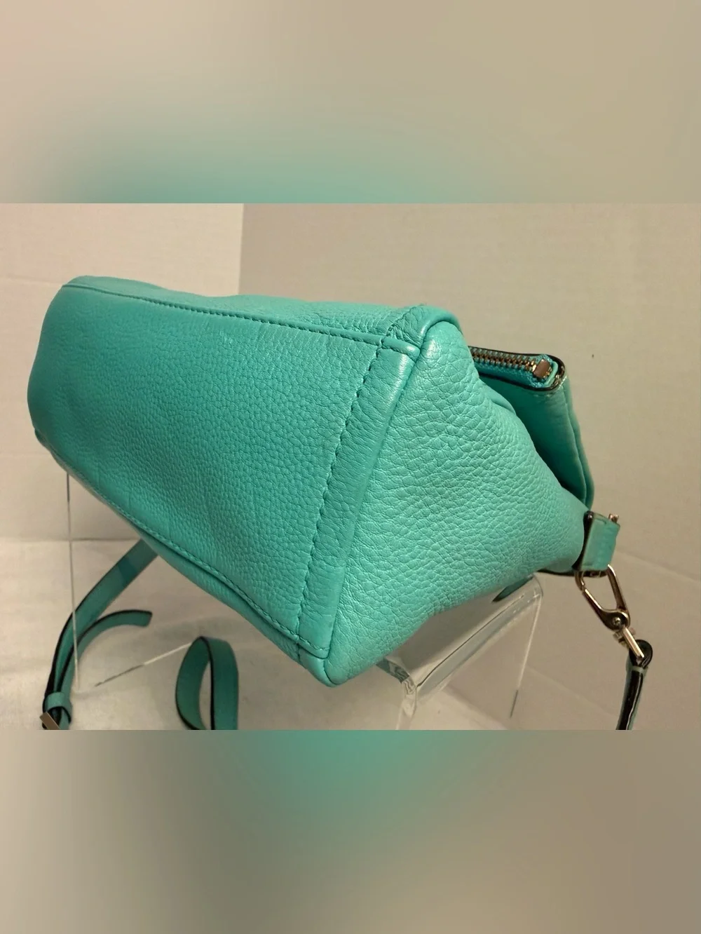 Kate Spade Highland Place Mini Maria Teal Leather Crossbody Bag